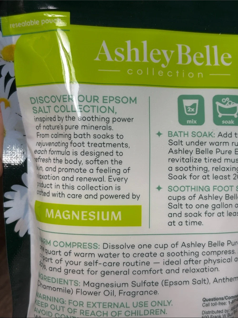 🌻5 for $30🌻 AshleyBelle Chamomile Pure Epsom Salt Soaking Solution